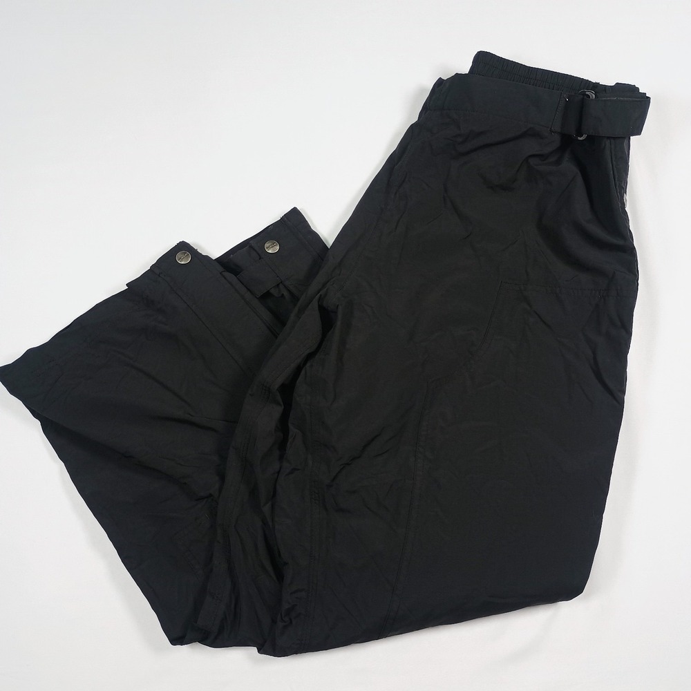 Carhartt Women's Black Zipper Leg Snap Snow Winter Lined Outdoor Pants XL